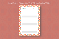 Moroccon Pattern To Do List Template | To do list Product Image 1