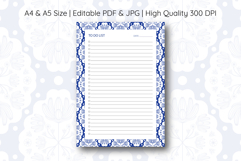 Scandinavian Flower To Do List Template | To do list Product Image 1