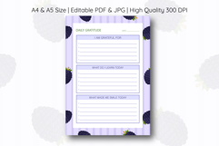 Blackberry Daily Gratitude Planner | Daily Planner Product Image 1