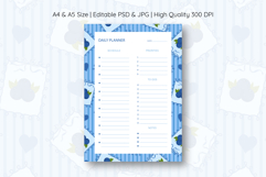 Blueberry Coquette Stripe Daily Planner | Daily Planner Product Image 1