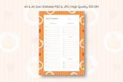 Peach Coquette Stripe Daily Planner | Daily Planner Product Image 1
