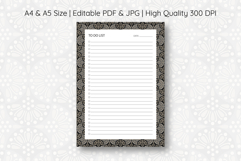 Ogee Pattern To Do List Template | To do list Product Image 1
