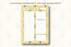 Daffodil Flower Daily Planner | Daily Planner Product Image 1