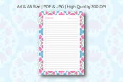 Folk Floral To Do List Template | To do list Product Image 1