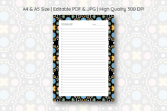 Folk Floral To Do List Template | To do list Product Image 1
