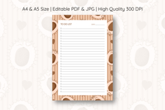 Kiwi Coquette Heart Stripe To Do List | To do list Product Image 1