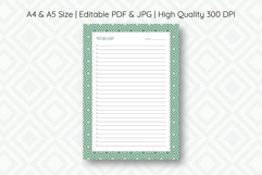 Vintage Geometry To Do List Template | To do list Product Image 1