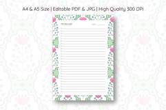 Folk Flower To Do List Template | To do list Product Image 1