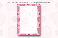 Heart Stripe Daily Planner | Daily Planner Product Image 1