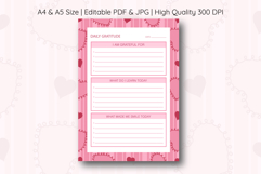 Heart Stripe Daily Gratitude Planner | Daily Planner Product Image 1