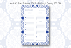 Scandinavian Flower Daily Planner | Daily Planner Product Image 1