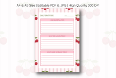 Cherry Daily Gratitude Planner | Daily Planner Product Image 1