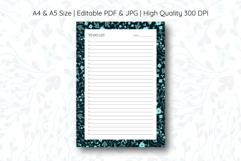 Floral To Do List template | To do list Product Image 1