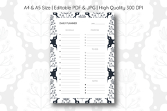 Scandinavian Flower Daily Planner | Daily Planner Product Image 1