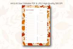 Vintage Fall Daily Planner Template | Daily Planner Product Image 1