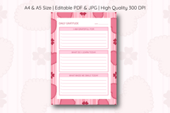 Heart Stripe Daily Gratitude Planner | Daily Planner Product Image 1