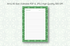 To Do List Template With Ogee Pattern | To do list Product Image 1