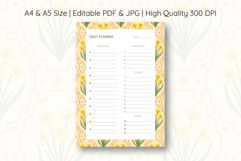 Daffodil Flower Daily Planner | Daily Planner Product Image 1