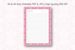 To Do List Template With Ogee Pattern | To do list Product Image 1