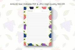 Berries Pattern To Do List Template | To do list Product Image 1