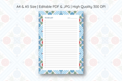 Folk Flower To Do List Template | To do list Product Image 1