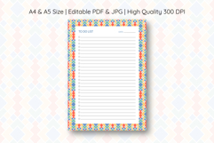 Moroccon Pattern To Do List Template | To do list Product Image 1