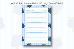 Blueberry Daily Gratitude Planner | Daily Planner Product Image 1