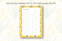 Daffodil Flower Daily Planner | Daily Planner Product Image 1