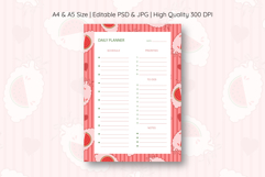 Watermelon Coquette Stripe Daily Planner | Daily Planner Product Image 1