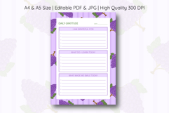 Grapes Daily Gratitude Planner | Daily Planner Product Image 1