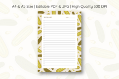 Pickle Pattern To Do List Template | To do list Product Image 1