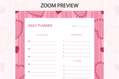 Heart Stripe Daily Planner | Daily Planner Product Image 2