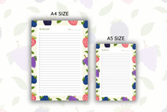 Berries Pattern To Do List Template | To do list Product Image 2
