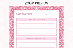 Ogee Pattern Daily Gratitude Planner | Daily Planner Product Image 2
