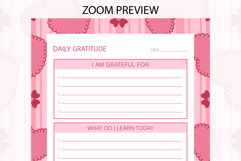 Heart Stripe Daily Gratitude Planner | Daily Planner Product Image 2
