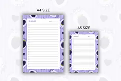 Blackberry Coquette Heart Stripe To Do List | To do list Product Image 2