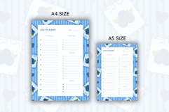 Blueberry Coquette Stripe Daily Planner | Daily Planner Product Image 2