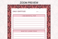 Ogee Pattern Daily Gratitude Planner | Daily Planner Product Image 2