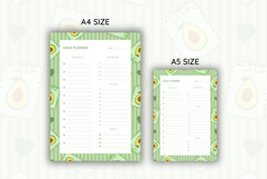 Avocado Coquette Stripe Daily Planner | Daily Planner Product Image 2