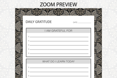 Ogee Pattern Daily Gratitude Planner | Daily Planner Product Image 3