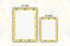Daffodil Flower To Do List Template | To do list Product Image 2
