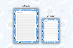 Blueberry Coquette Heart Stripe To Do List | To do list Product Image 2