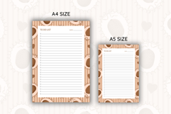 Kiwi Coquette Heart Stripe To Do List | To do list Product Image 2