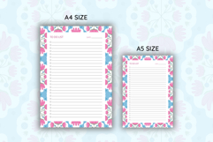 Folk Floral To Do List Template | To do list Product Image 2