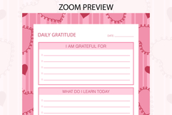 Heart Stripe Daily Gratitude Planner | Daily Planner Product Image 2
