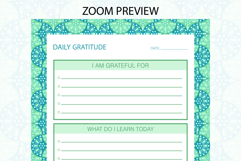 Ogee Pattern Daily Gratitude Planner | Daily Planner Product Image 2