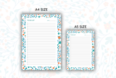 Floral To Do List template | To do list Product Image 2