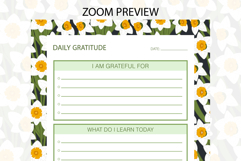Daffodil Flower Daily Gratitude Planner | Daily Planner Product Image 2