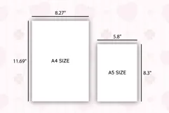 Pink Heart Writing Paper | Writing paper Product Image 3