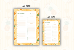 Pineapple Coquette Stripe Daily Planner | Daily Planner Product Image 2